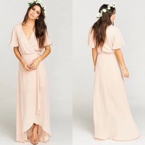 Show Me Your Mumu Sophia Wrap Dress Dusty Rose - M